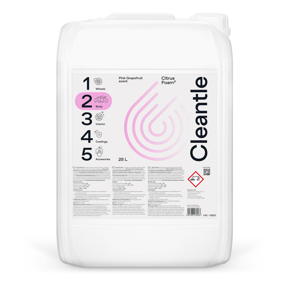 Citrus Foam 25l Pink Grapefruit scent
