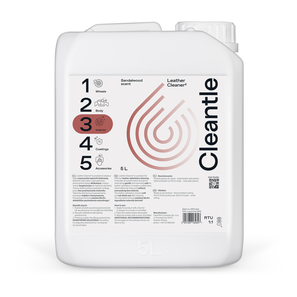 Leather Cleaner 5l Sandalwood scent