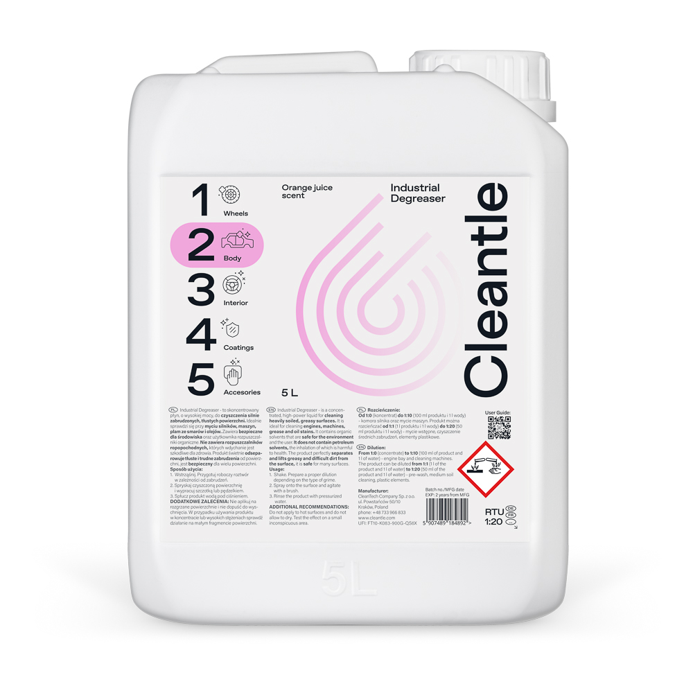 Industrial Degreaser 5L Orange scent