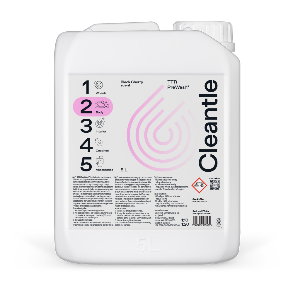TFR PreWash 5l Black Cherry scent
